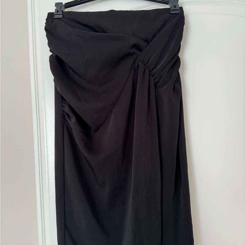 Zara women’s black slid in the front mini dress size XS - Picture 2 of 8